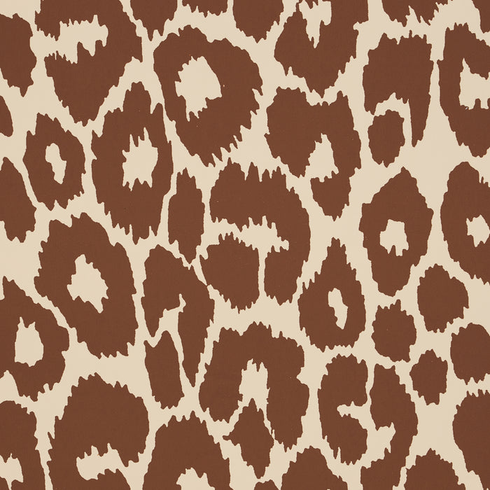 Schumacher Iconic Leopard Brown On Neutral Wallpaper 5007019