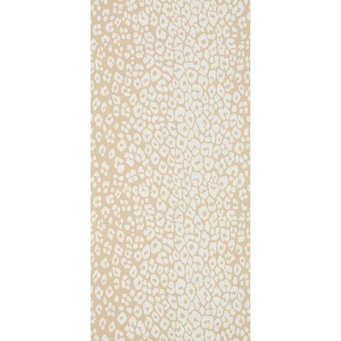 Schumacher Iconic Leopard Ivory On Neutral Wallpaper 5007020