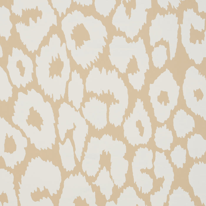 Schumacher Iconic Leopard Ivory On Neutral Wallpaper 5007020