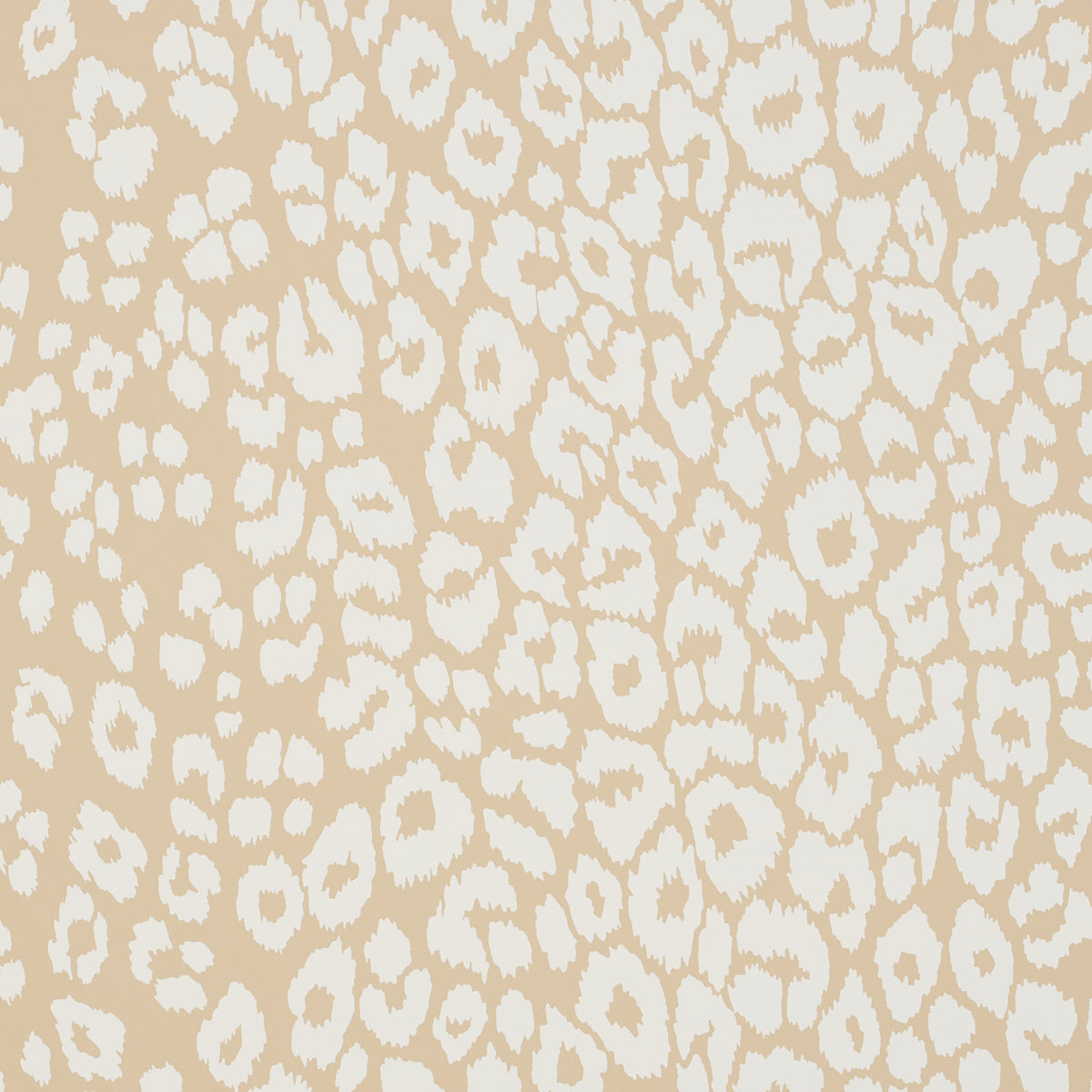 Schumacher Iconic Leopard Ivory On Neutral Wallpaper 5007020