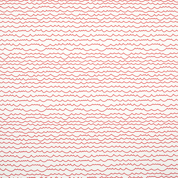 Schumacher Waves Red Wallpaper Sample 5007463