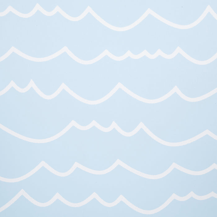 Schumacher Waves White On Sky Wallpaper Sample 5007464