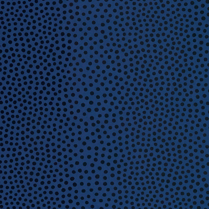 Schumacher Raindots Marine Noir Wallpaper 5007504