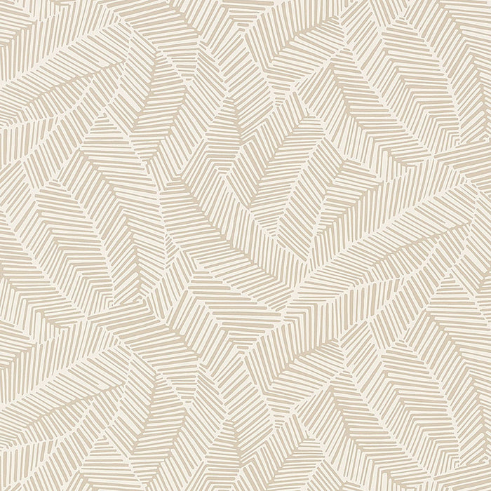 Schumacher Abstract Leaf Linen Wallpaper 5007530