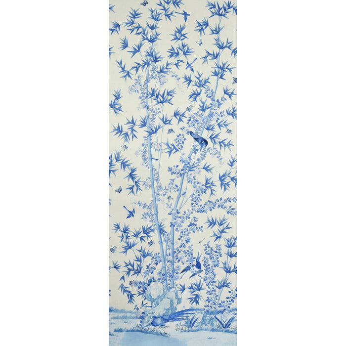 Schumacher Brighton Pavilion Panel Blue Wallpaper 5007744