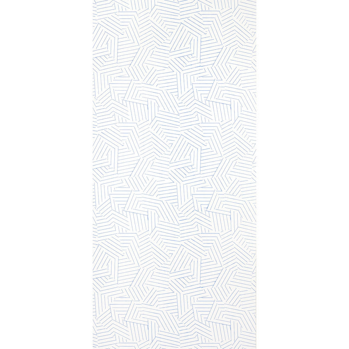 Schumacher Deconstructed Stripe Cobalt Wallpaper 5007972