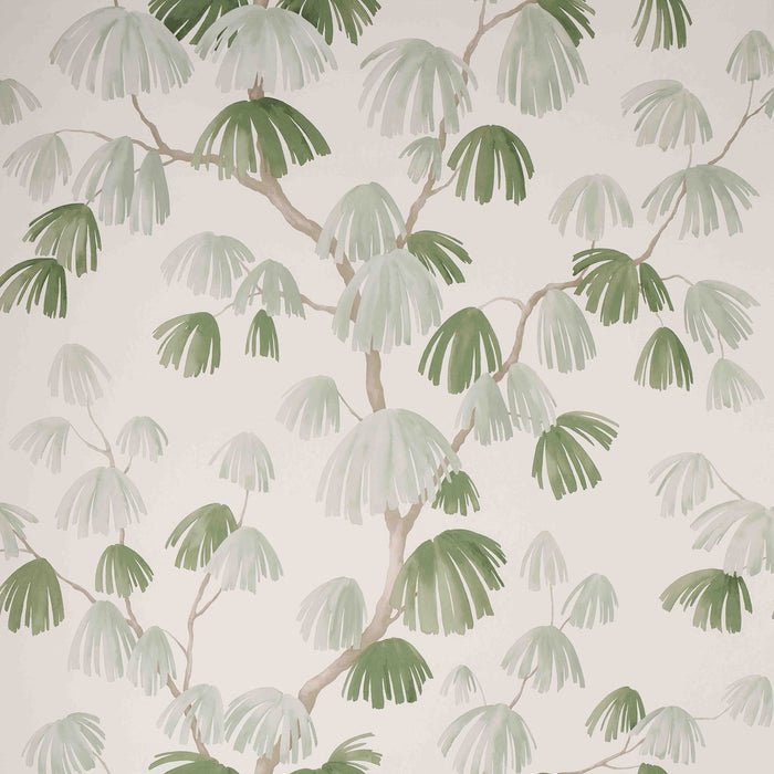 Schumacher Weeping Pine Sage Wallpaper 5008332