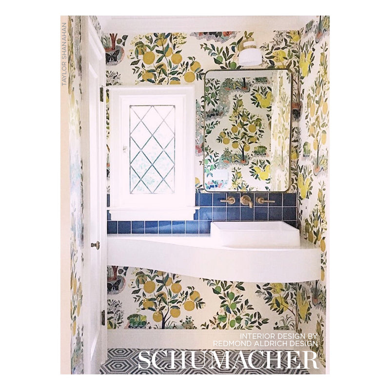 Schumacher Citrus Garden Panel Set Primary Wallpaper 5008410