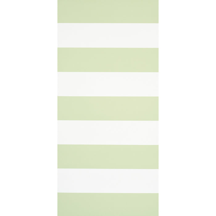 Schumacher Baxter Stripe Green Wallpaper 5008525