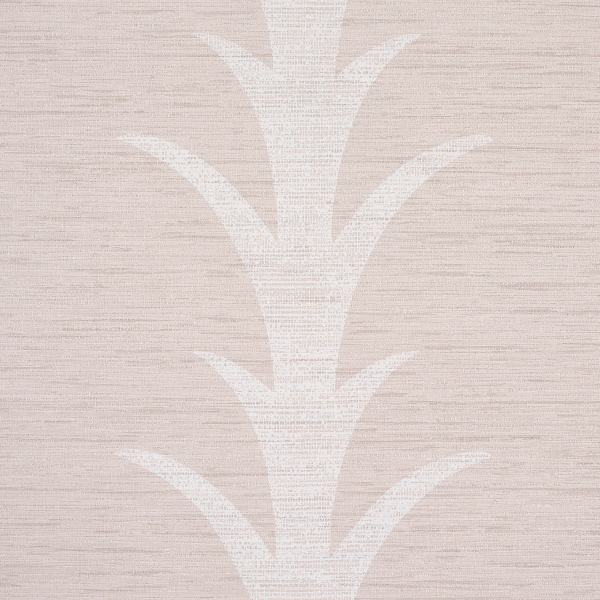 Schumacher Acanthus Stripe Vinyl Limestone Wallpaper 5008590