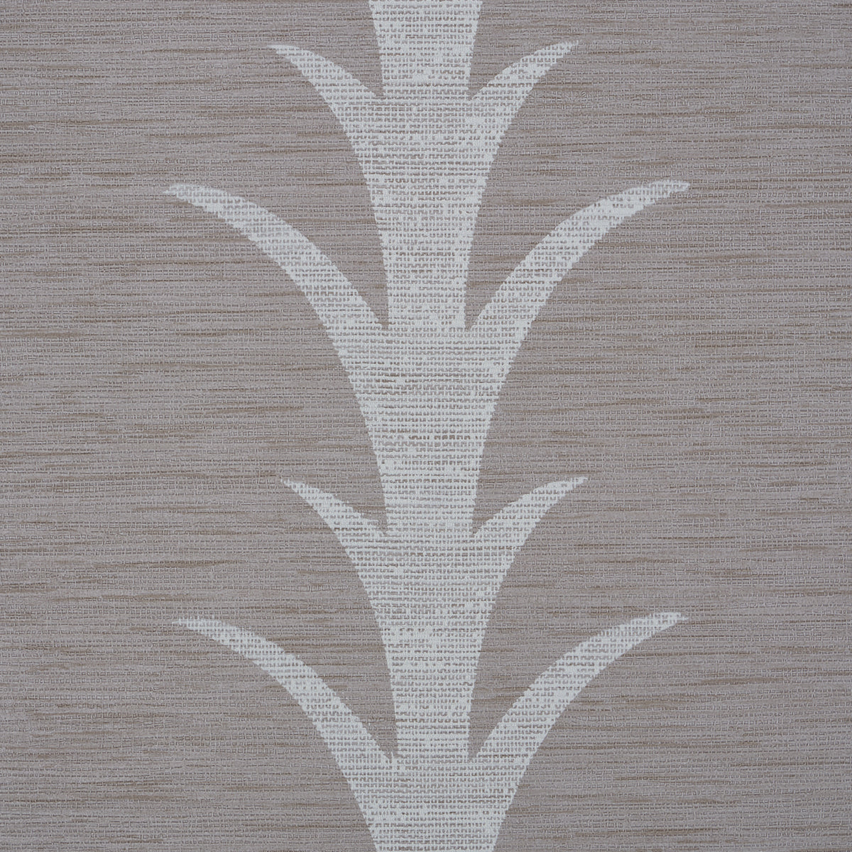 Schumacher Acanthus Stripe Vinyl Grey Wallpaper 5008593