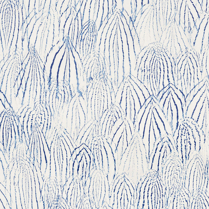 Schumacher Feathers Indigo Wallpaper 5008611