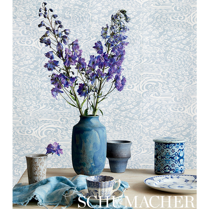 Schumacher Mizu Grey Wallpaper 5008731