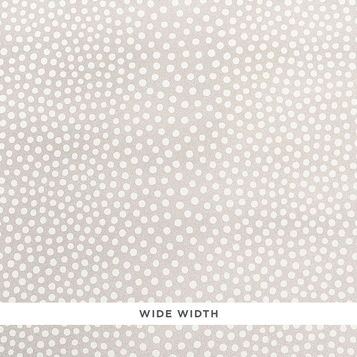 Schumacher Raindots Vinyl Warm Silver Wallpaper Sample 5008780