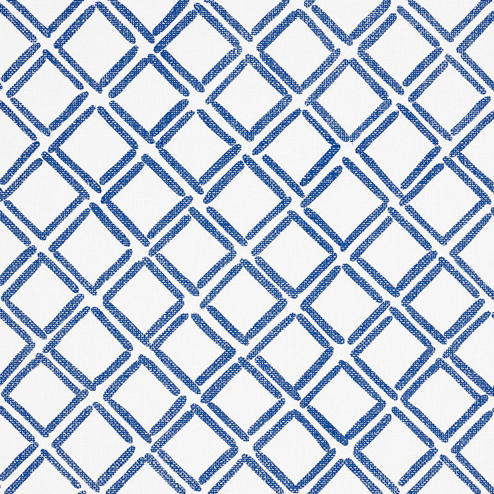 Schumacher Dina Paperweave Cobalt Wallpaper Sample 5008860