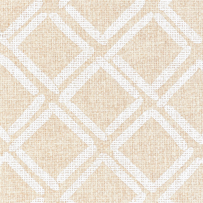 Schumacher Dina Paperweave Natural Wallpaper Sample 5008861