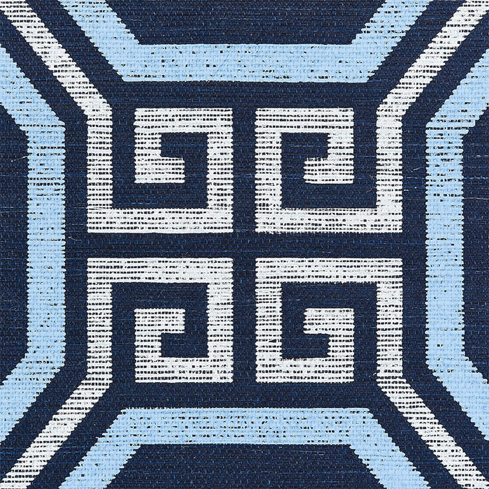 Schumacher Octavia Sisal Navy Wallpaper 5008933