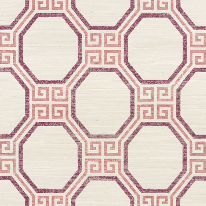 Schumacher Octavia Sisal Cinnabar Wallpaper 5008935