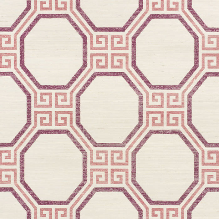 Schumacher Octavia Sisal Cinnabar Wallpaper Sample 5008935