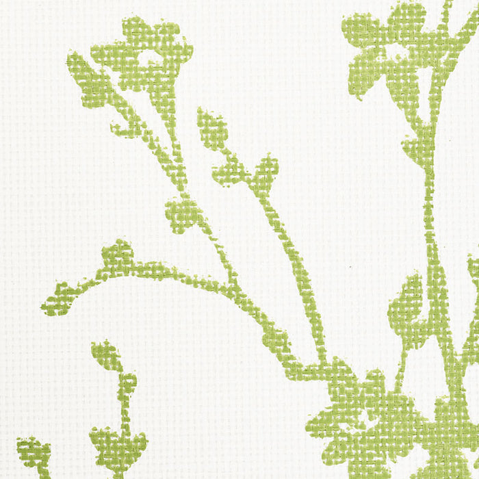 Schumacher Twiggy Paperweave Leaf Wallpaper Sample 5008941