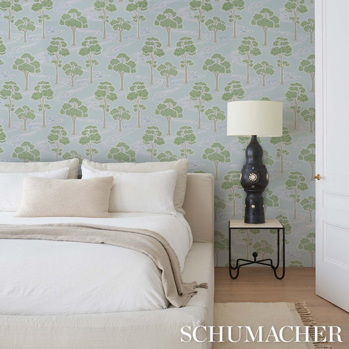 Schumacher Tree River Mineral Wallpaper 5009102