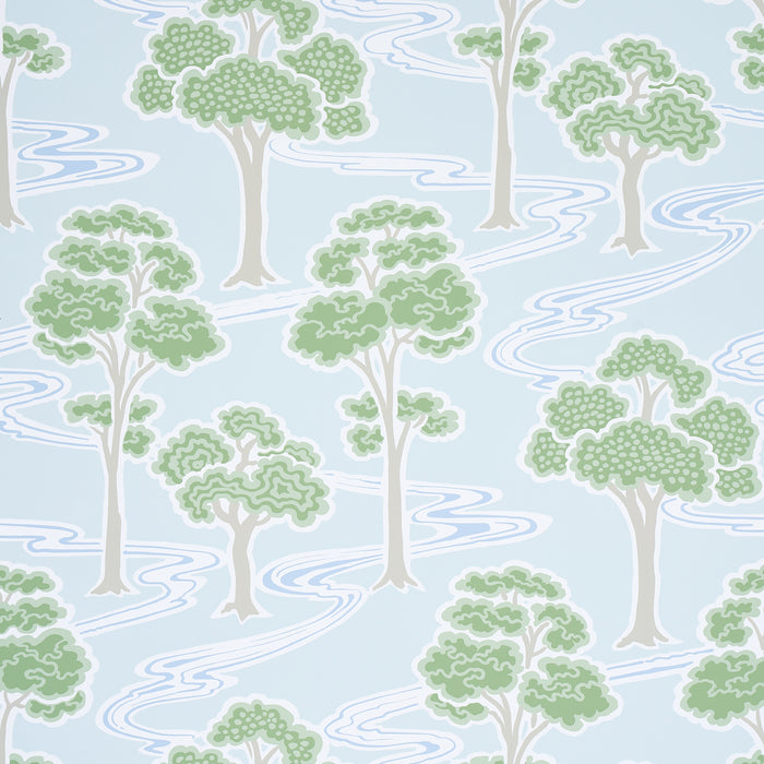 Schumacher Tree River Mineral Wallpaper 5009102