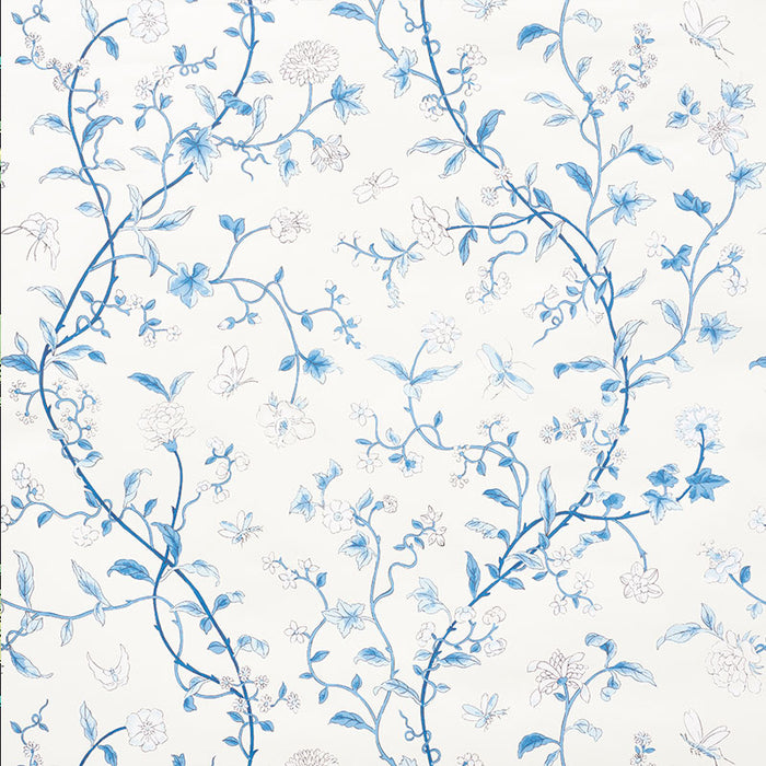 Schumacher Floraison Porcelain Wallpaper 5009110