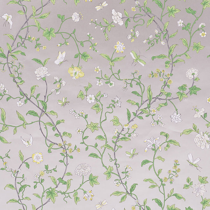 Schumacher Floraison Citron Shimmer Wallpaper 5009111