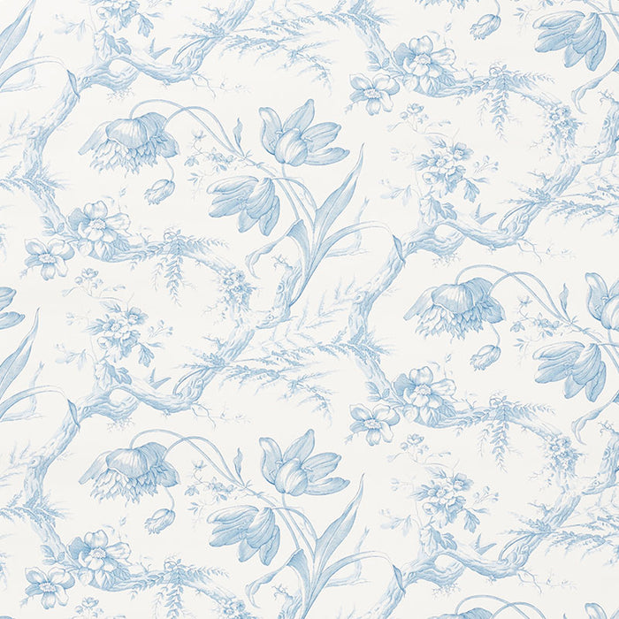 Schumacher Toile De Fleurs Delft Wallpaper 5009121