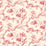 Schumacher Toile De Fleurs Rouge Wallpaper Sample 5009122