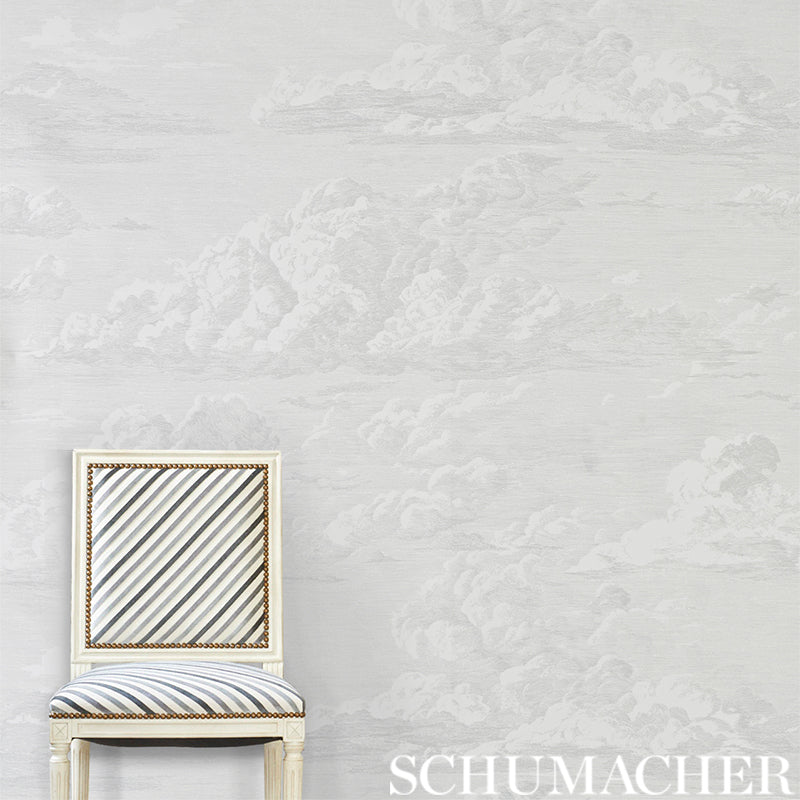 Schumacher Cloud Toile Gold Wallpaper 5009130