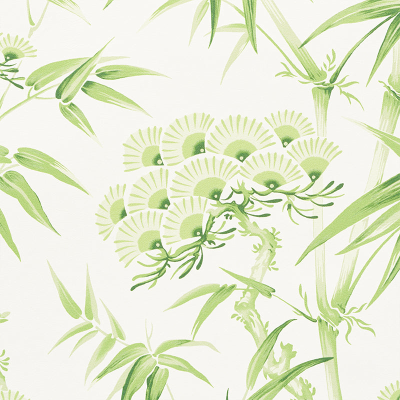 Schumacher Arita Floral Leaf Wallpaper 5009141