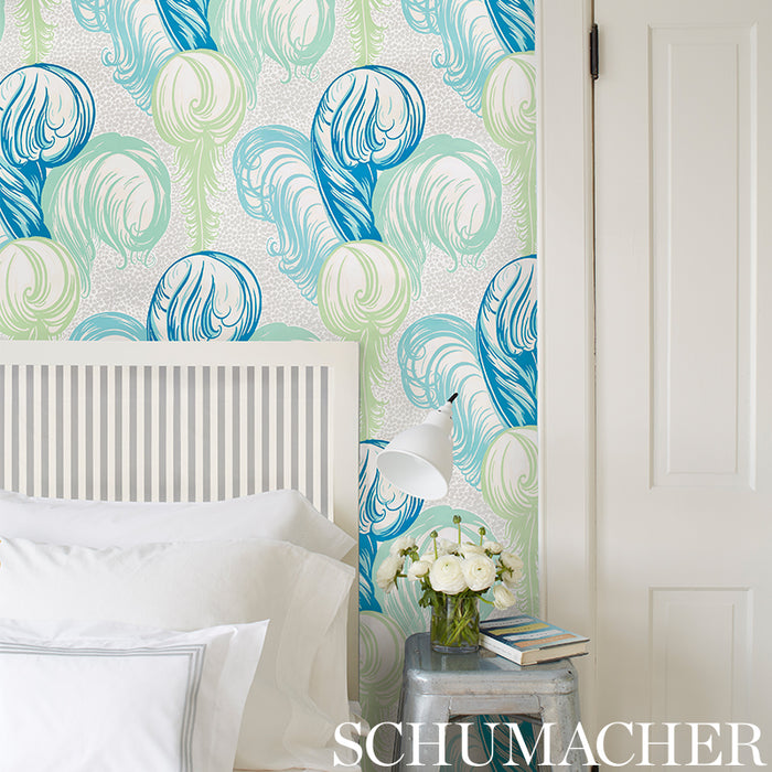 Schumacher Plumes Champagne Wallpaper 5009150