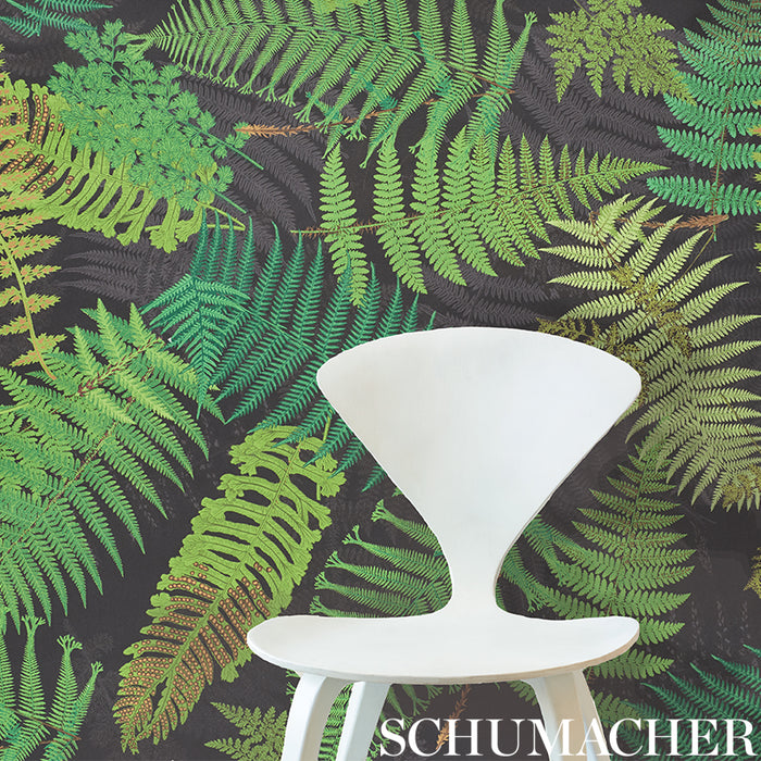 Schumacher Fernarium Ivory & Leaf Wallpaper 5009190