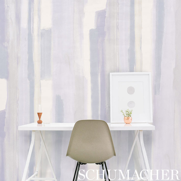 Schumacher Watercolor Celadon Wallpaper 5009302