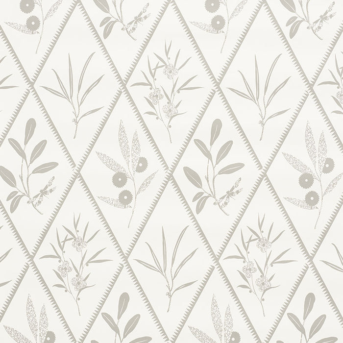 Schumacher Endimione Grey Wallpaper 5009372