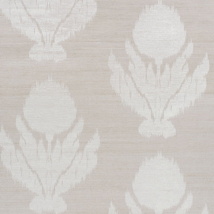 Schumacher Agra Hemp Shimmer Moonstone Wallpaper 5009400