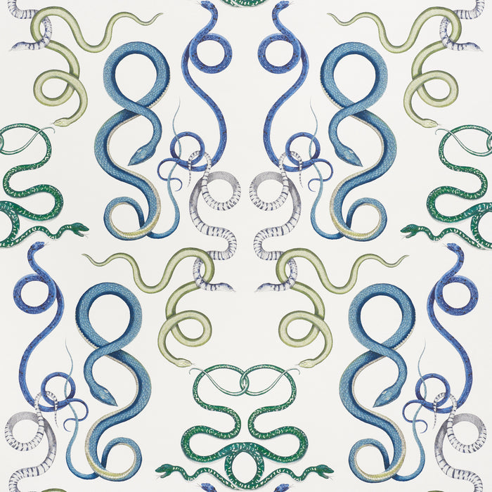 Schumacher Giove Emerald & Sapphire Wallpaper 5009460