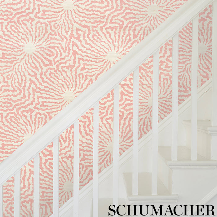 Schumacher Flower Shock Sisal Peony Wallpaper 5009480