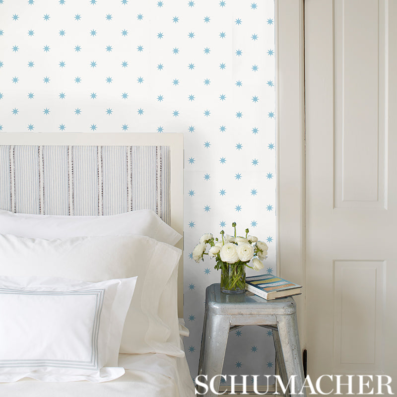 Schumacher Stargaze Blue Wallpaper 5009601