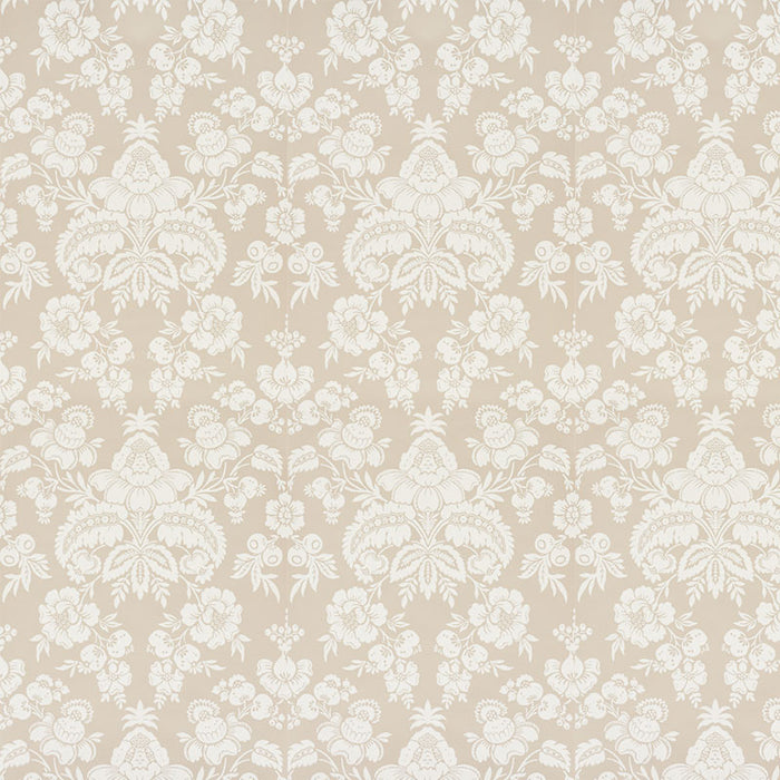 Schumacher Simone Damask Stone Wallpaper 5009612