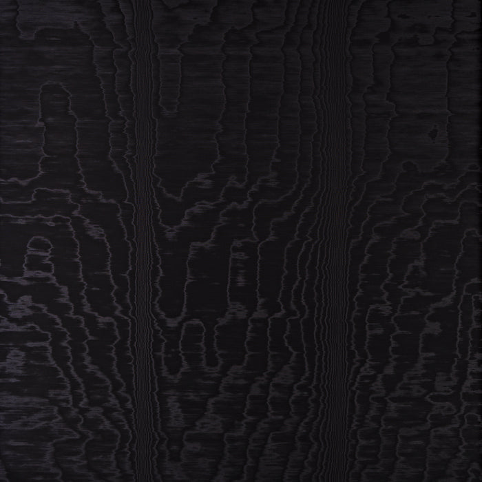 Schumacher Moire Wallcovering Noir Wallpaper 5009673