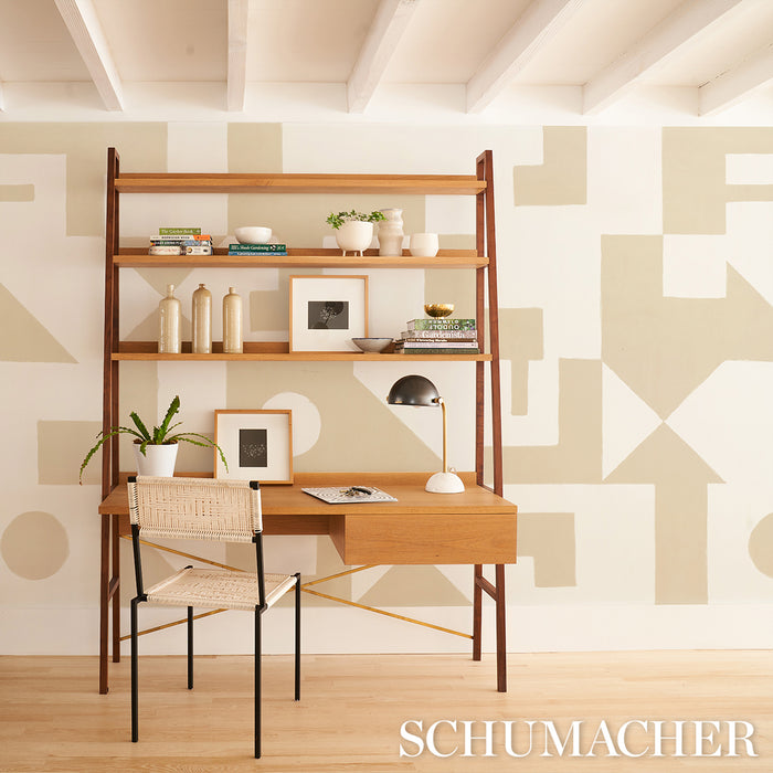 Schumacher Binary Panel Set Camel Wallpaper 5009694