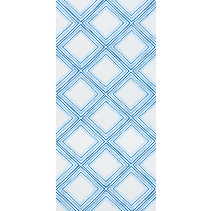 Schumacher Square Dance Blue Wallpaper 5009831