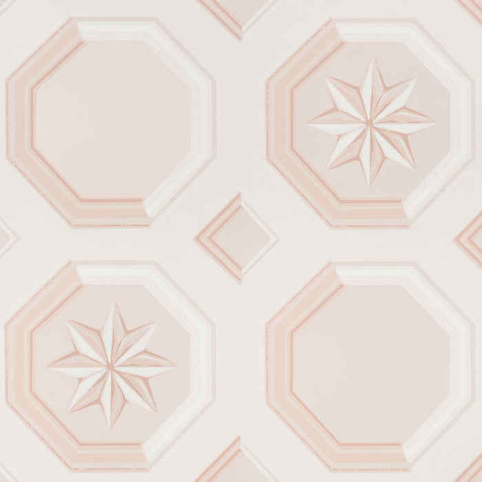 Schumacher Augustus Blush Wallpaper 5009891