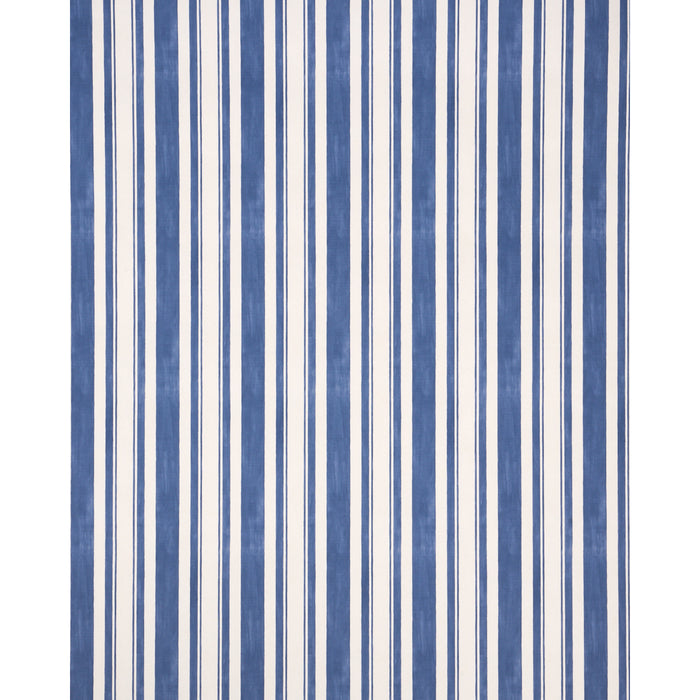 Schumacher Villa Stripe Navy Wallpaper 5009925