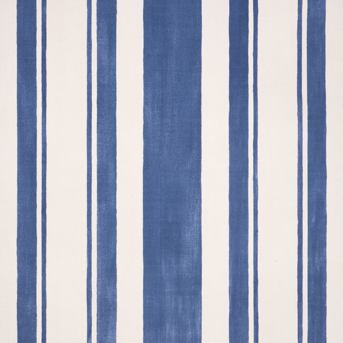 Schumacher Villa Stripe Navy Wallpaper 5009925