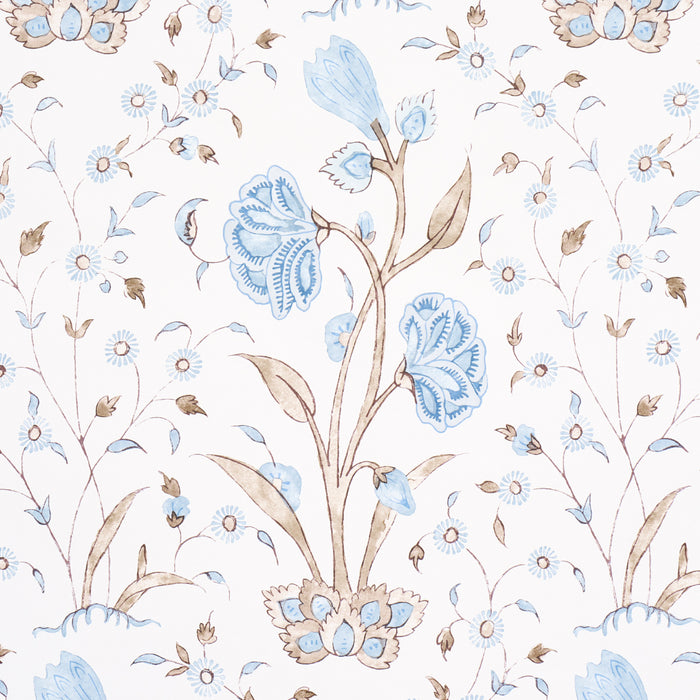 Schumacher Khilana Floral Sky Wallpaper 5009956