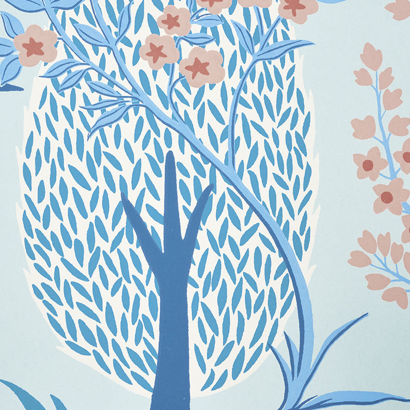 Schumacher Pandora Delft & Rose Wallpaper 5009960