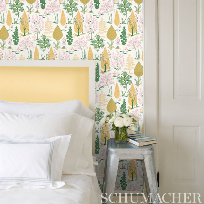 Schumacher Pandora Delft & Rose Wallpaper 5009960